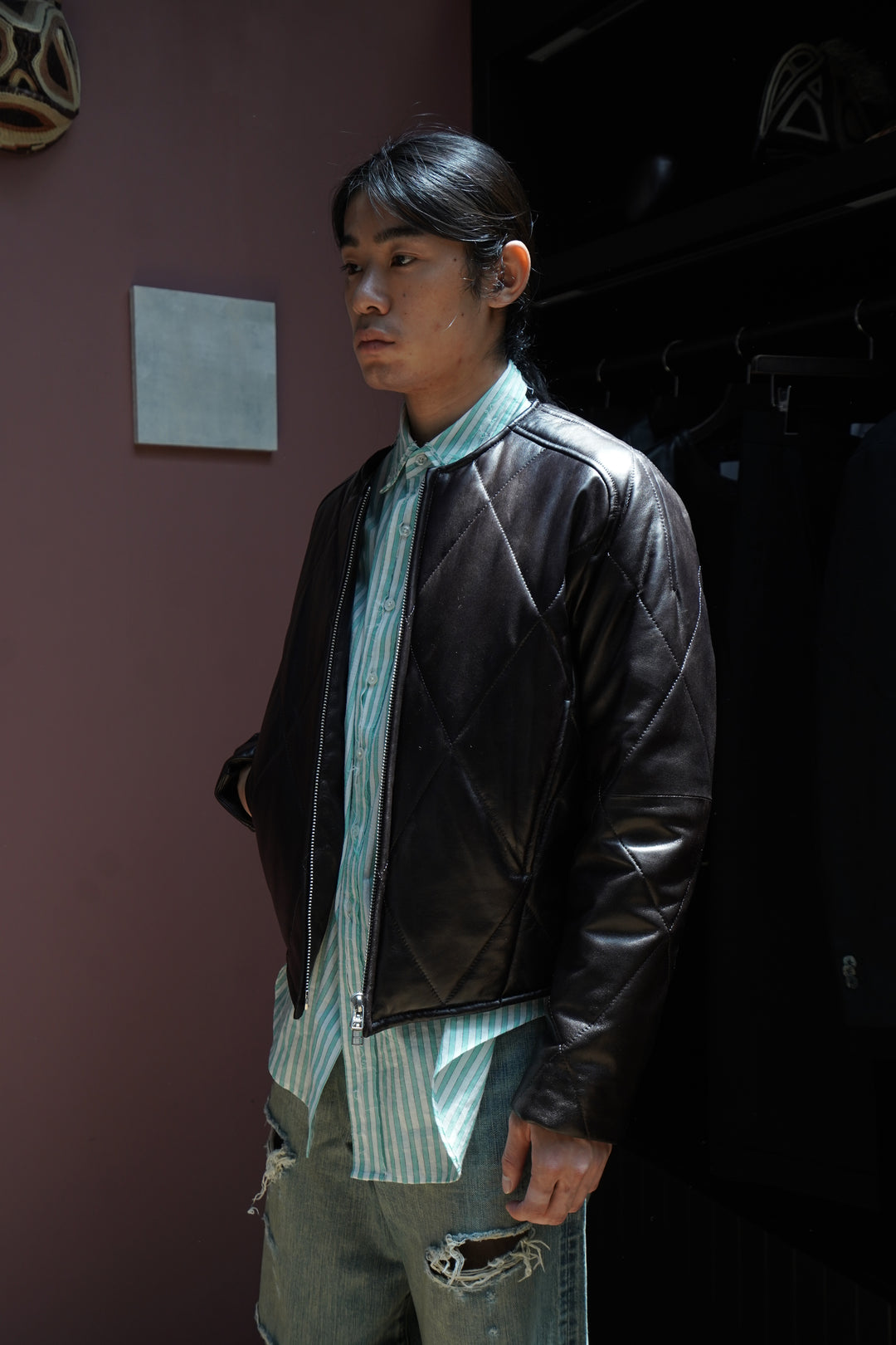 Omar Afridi(オマールアフリディ)25AWのVITO BLOUSON(MAHOGANY