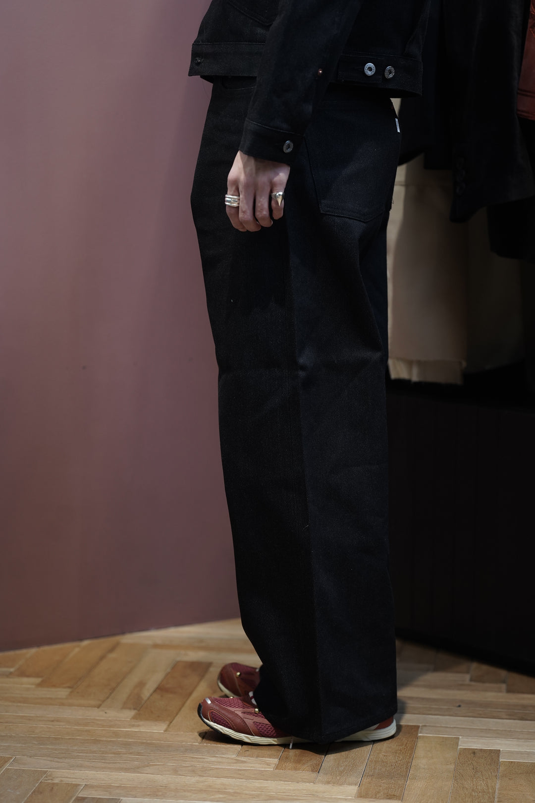 SUGARHILL(シュガーヒル)25AWのTWISTED HEATHER DENIM PANTS WIDE CUT