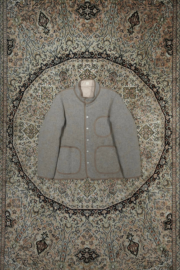 Taiga Takahashi(タイガタカハシ)のQUILT LINING BLANKET JACKET(BEIGE