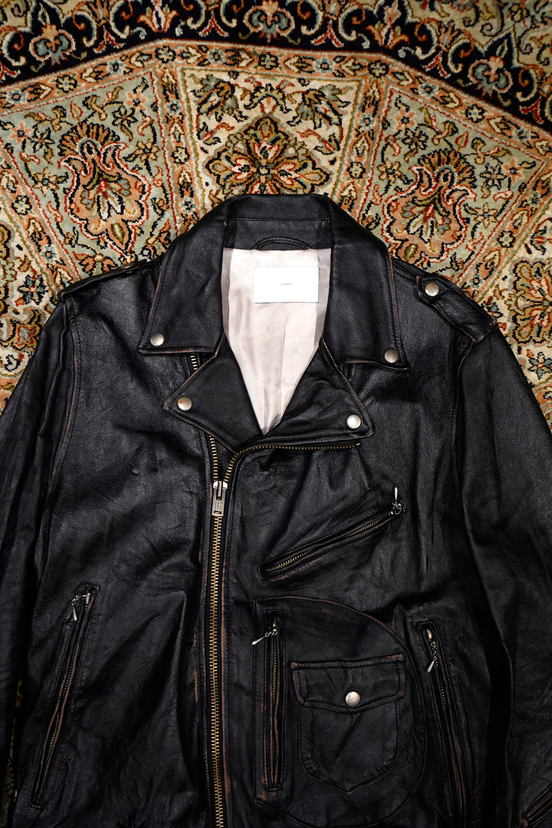【タグ付き】シュガーヒル　19aw モーターサイクルレザージャケット タグ付き】シュガーヒル 19aw モーターサイクルレザージャケット