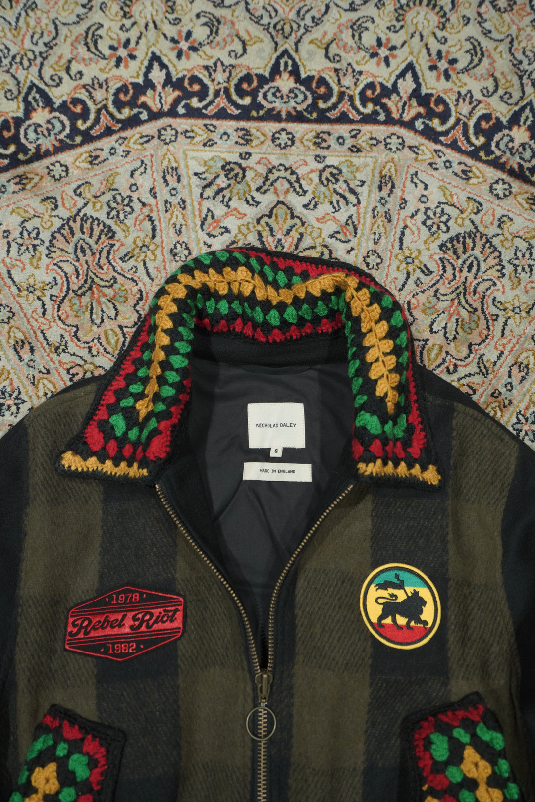 NICHOLAS DALEY(ニコラス デイリー)26AWのPATCHED REBEL RIOT JACKET