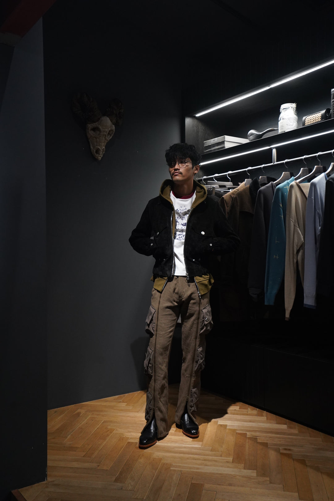 ジャケット・アウター Omar Afridi A2 BLOUSON Omar Afridi(オマールアフリディ) のA2 BLOUSON(BLAVK)(ブルゾン)の