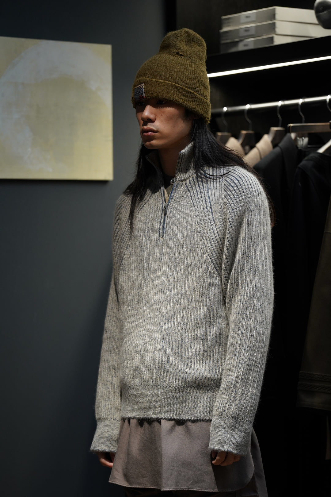 トップス Sugarhill Ds Knit Sweater 2size SUGARHILL(シュガーヒル)のDRIVERS KNIT SWEATER(IVORY&NAVY)(ニット