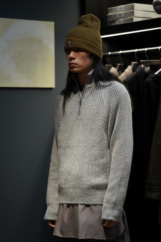 SUGARHILL(シュガーヒル)のDRIVERS KNIT SWEATER(IVORY&NAVY)(ニット