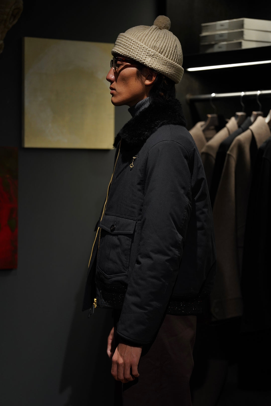 .*o様 steaf　GLEAM FLIGHT JACKET STEAF(スティーフ)のGLEAM FLIGHT JACKET(SPACE BLACK)(ジャケット)の