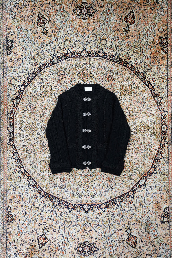 美品 24AW SARTO TYROLEAN JACKET ニット ジャケット SARTO(サルト)のTYROLEAN JACKEST (BLACK)(ニット)の通販 | CEDARWOOD