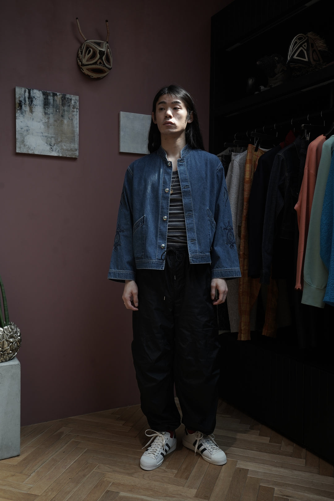 SARTO(サルト)25SSのEMBROIDERY SHORT JACKET(INDIGO)(ジャケット)の