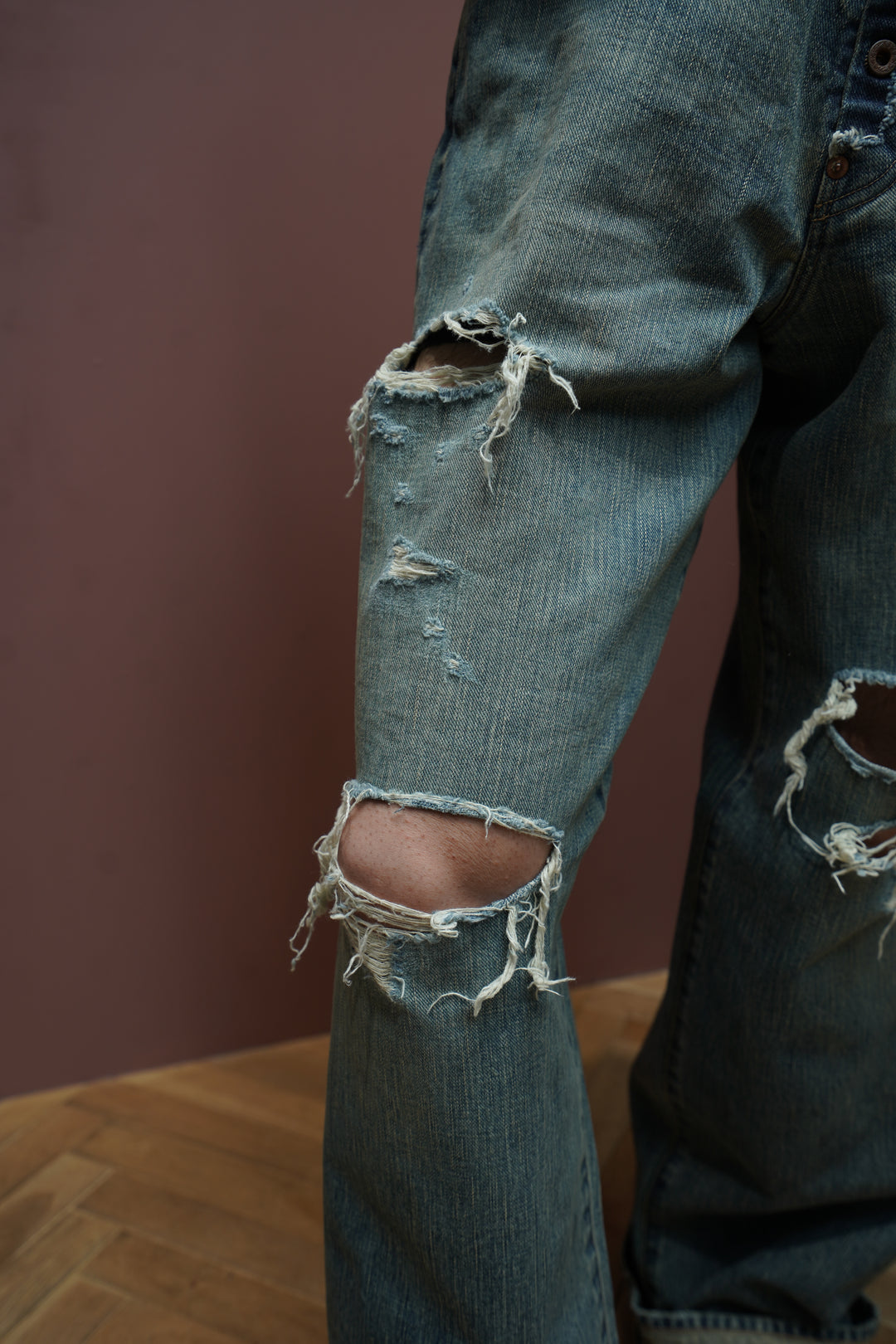Sugarhill 21ss FADED INDIGO DENIM 別注デニム SUGARHILL [ FADED MODERN DENIM WIDE TROUSERS ] FADED INDIGO