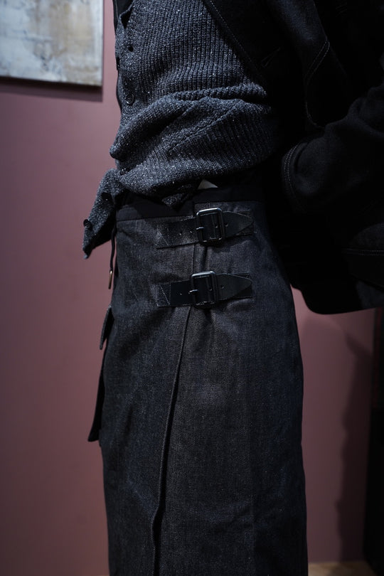 NICHOLAS DALEY(ニコラス デイリー)のWRAP KILT(BLACK)(巻きスカート