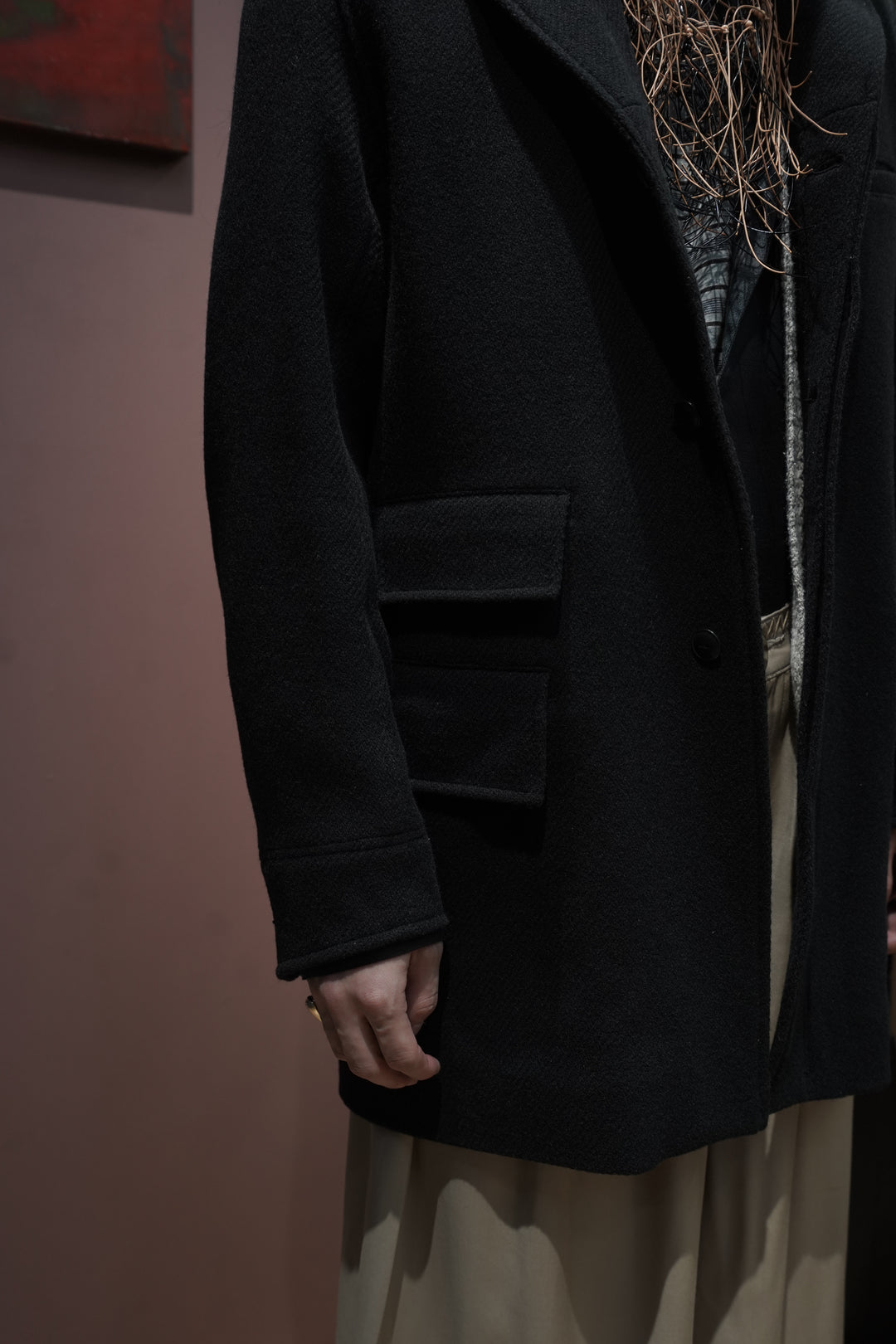 Taiga Takahashi(タイガタカハシ)のATELIER COAT(BLACK)(コート)の通販