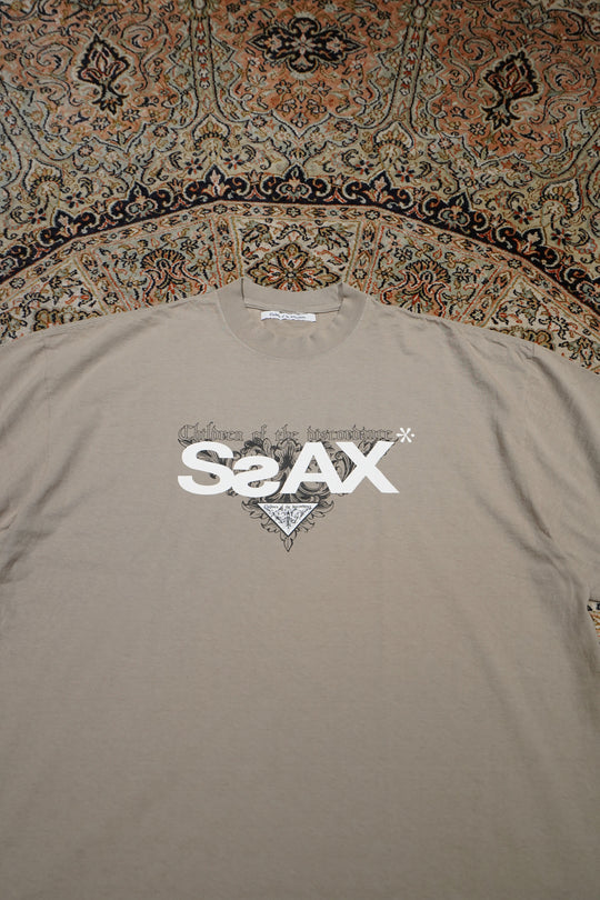 Children of the discordance × JOHN DOE SsAX TEE (KHAKI)(トップス