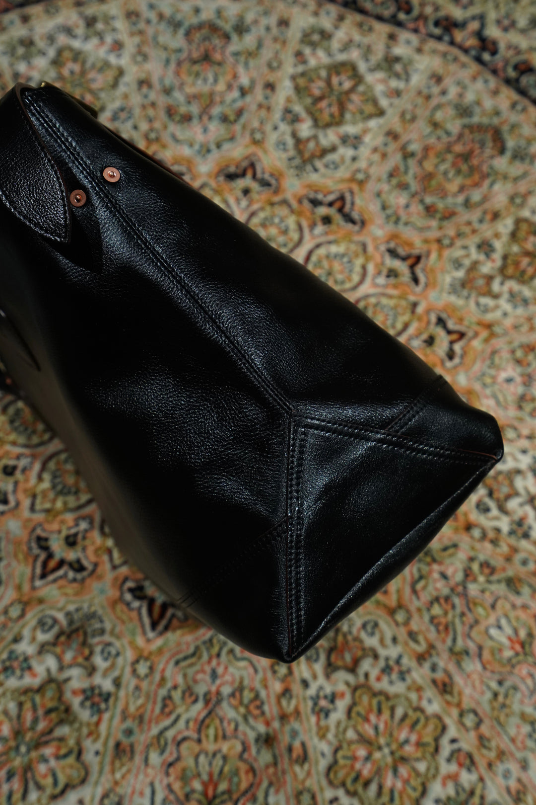 SUGARHILL(シュガーヒル) 25AWのLEATHER TOTE BAG(BLACK SHRINK