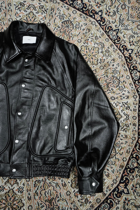 SUGARHILL(シュガーヒル)26SSのSHRINK BOMBER JACKET(BLACK SHRINK