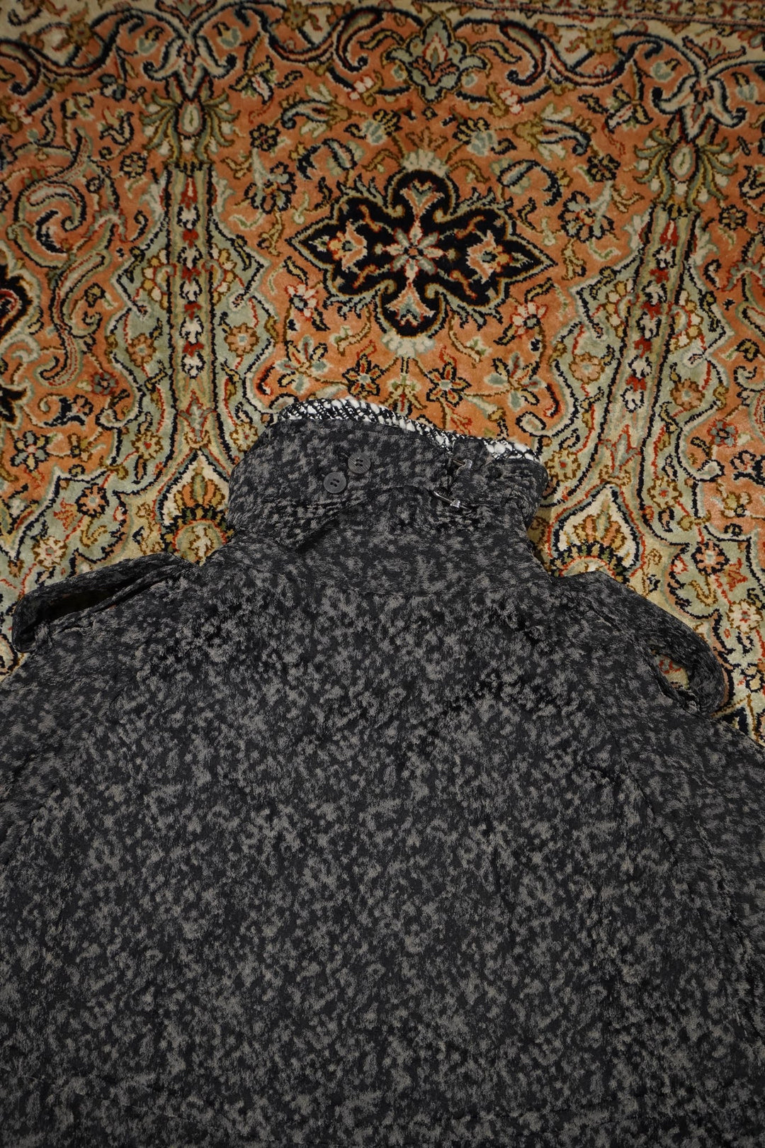 SUGARHILL(シュガーヒル)のURETHANE JACQUARD TRENCH COAT(BLACK&WHITE