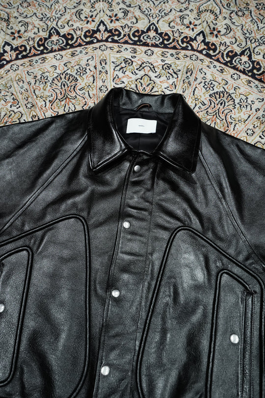 SUGARHILL(シュガーヒル)26SSのSHRINK BOMBER JACKET(BLACK SHRINK