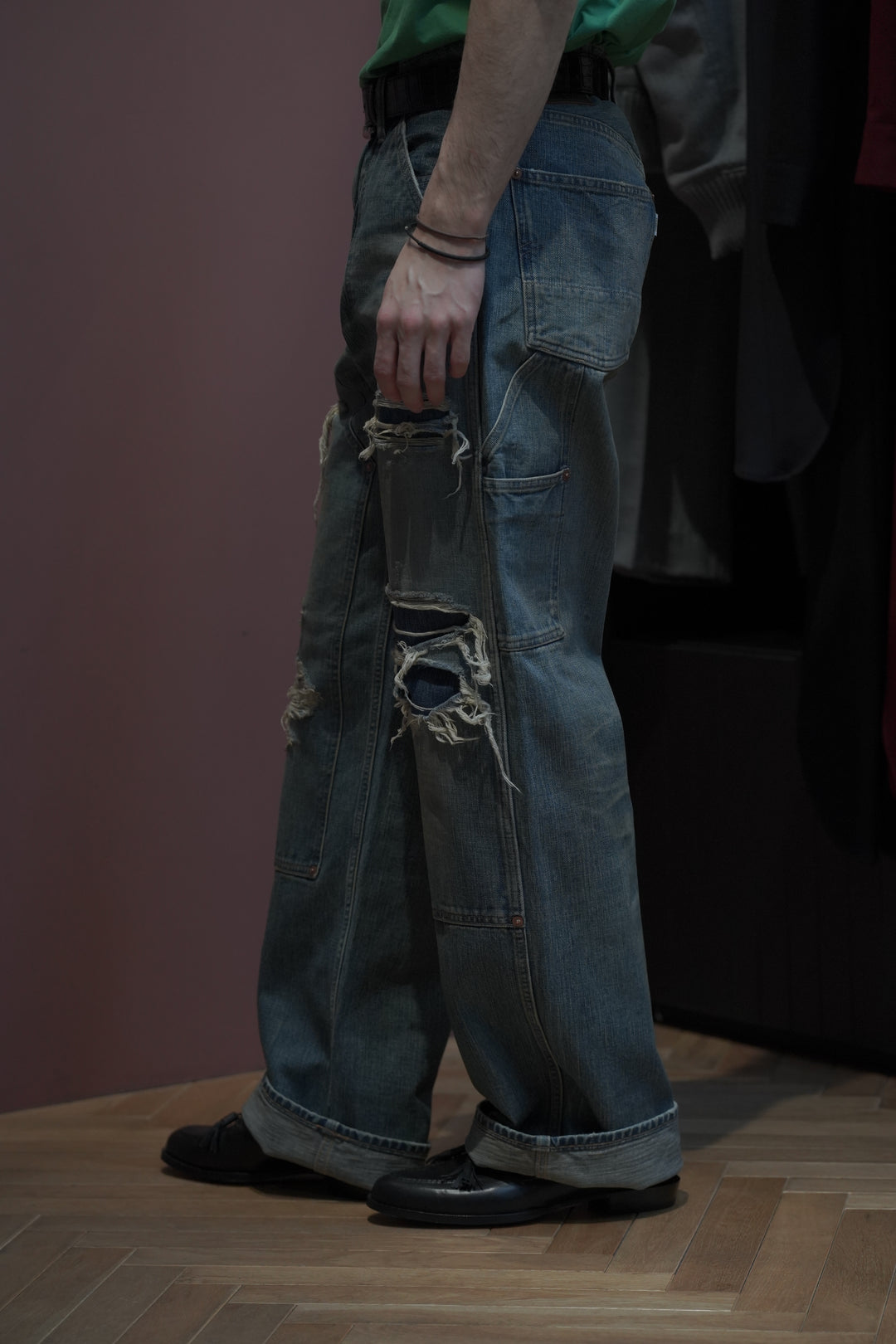 SUGARHILL(シュガーヒル)26SSのDISTRESSED MODERN DENIM PAINTER(FADED