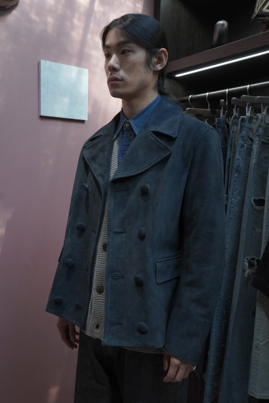 SUGARHILL(シュガーヒル)25AWのSUEDE LEATHER BLOUSON(DARK NAVY