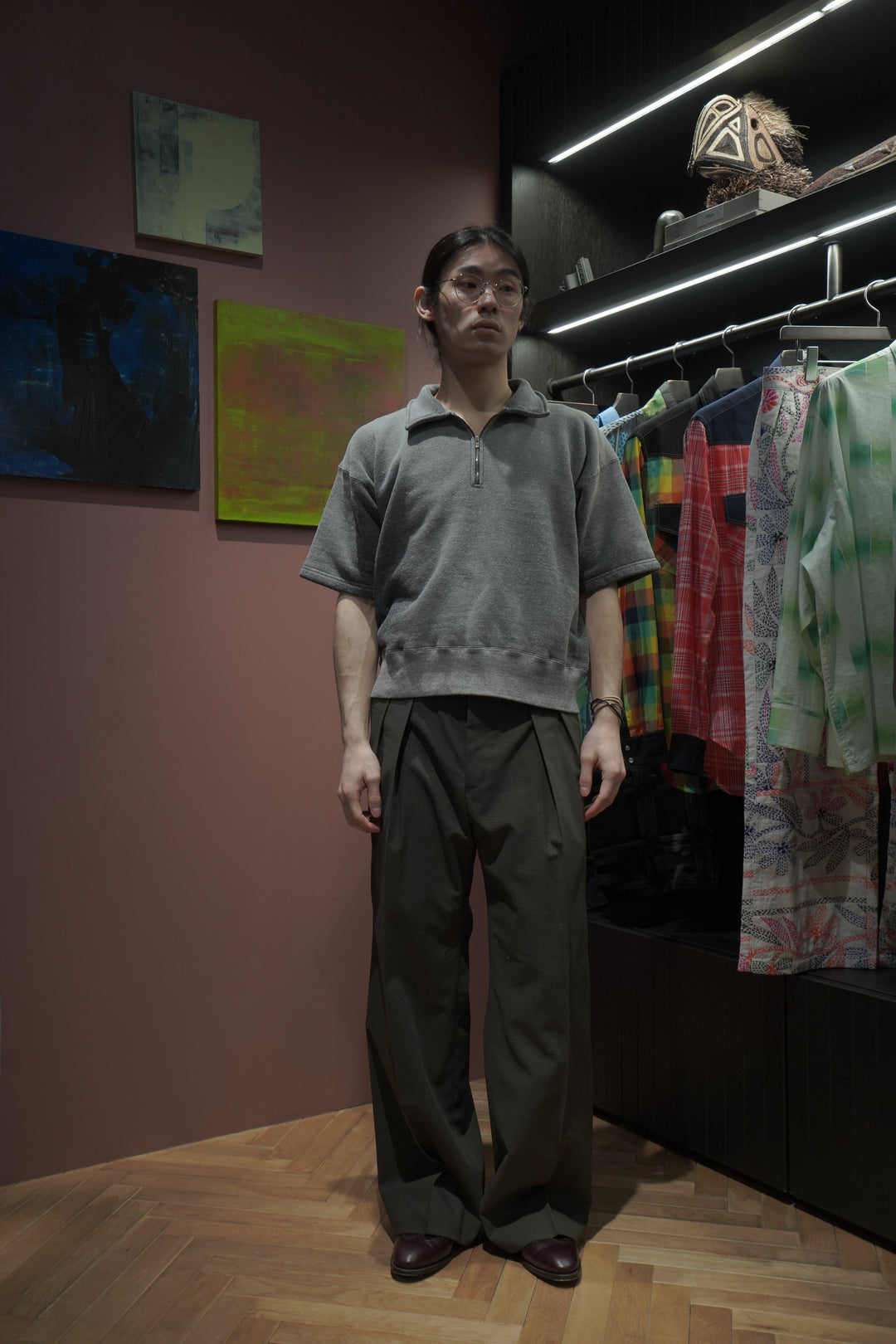 Taiga Takahashi(タイガタカハシ)2026SSのHALF ZIP S/S SWEAT SHIRT