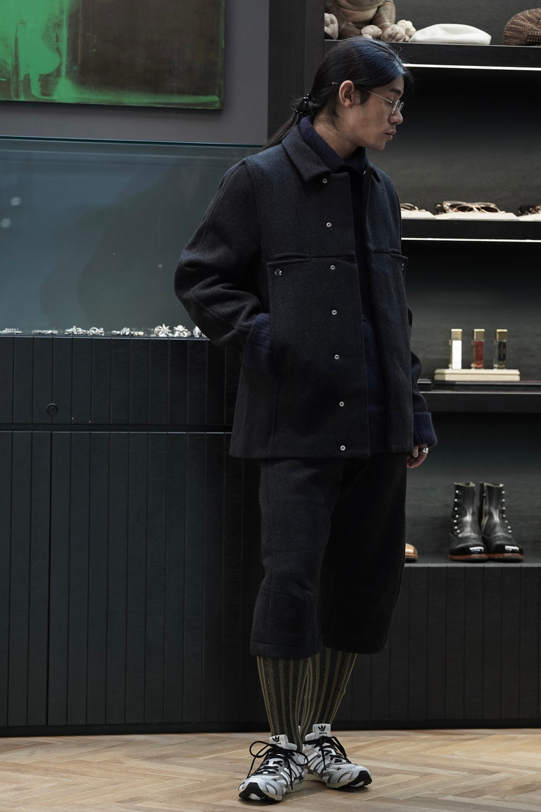 ジャケット・アウター Omar Afridi 25AW NOVA OVERCOAT 46 オマールアフリディ Omar Afridi NOVA OVERCOAT （BLACK） -FASCINATE