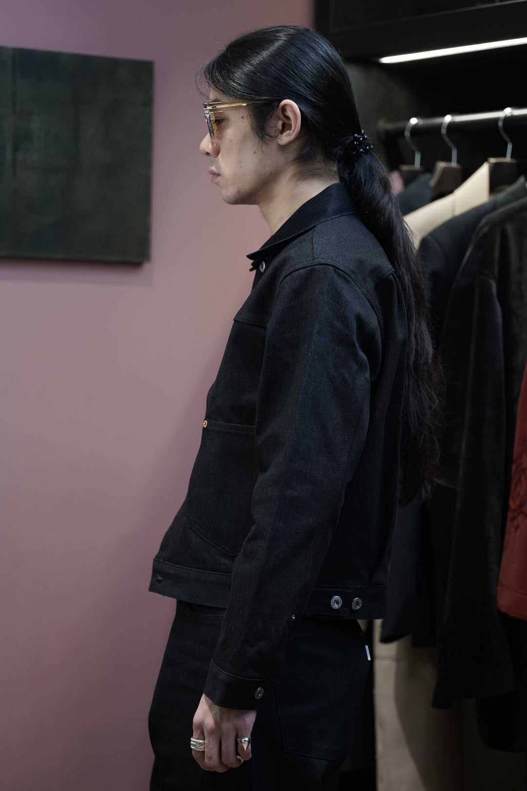 SUGARHILL(シュガーヒル)25AWのTWISTED HEATHER DENIM JACKET(BLUE x