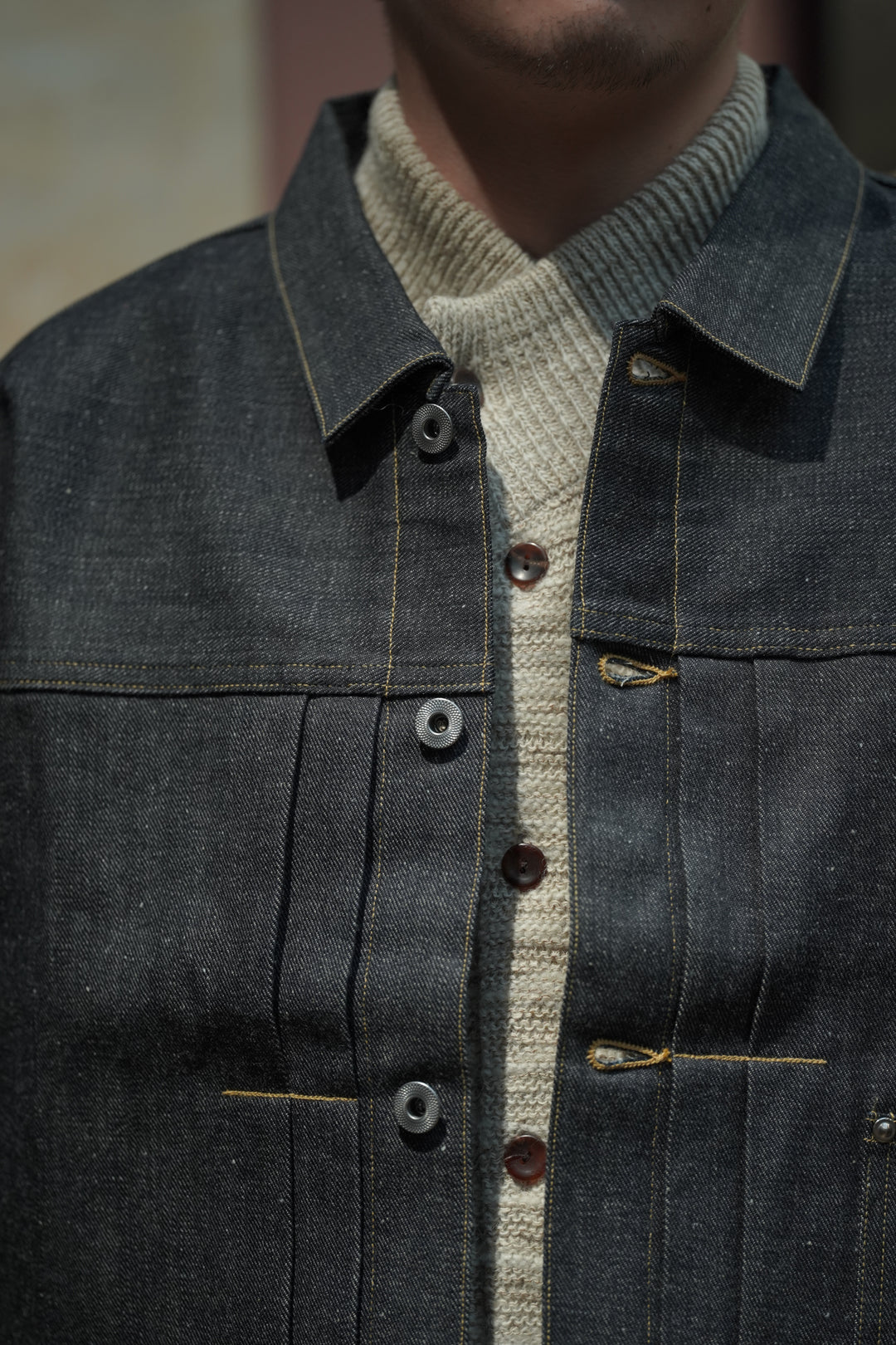 Taiga Takahashi(タイガタカハシ)のDENIM JACKET WITH BLANKET LINING