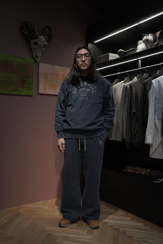 SUGARHILL(シュガーヒル)のLOGO PRINTED SWEAT TROUSERS(OLD NAVY