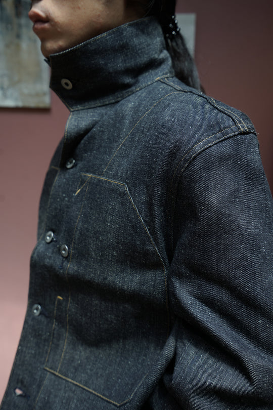T.T Taiga Takahashi 22aw ビンテージワークジャケット Taiga Takahashi(タイガタカハシ)のFRENCH NAVY MECHANIC JACKET(RAW