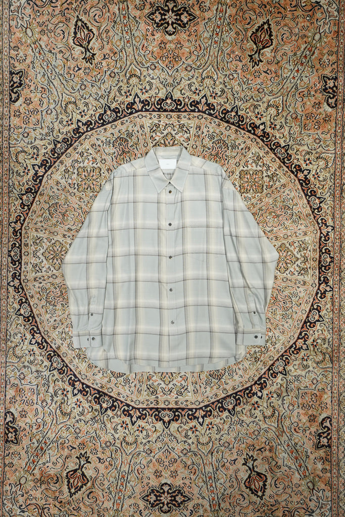 SUGARHILL(シュガーヒル)2025SSのOMBRE PLAID SHIRTS LOOSE FIT(SMOKE
