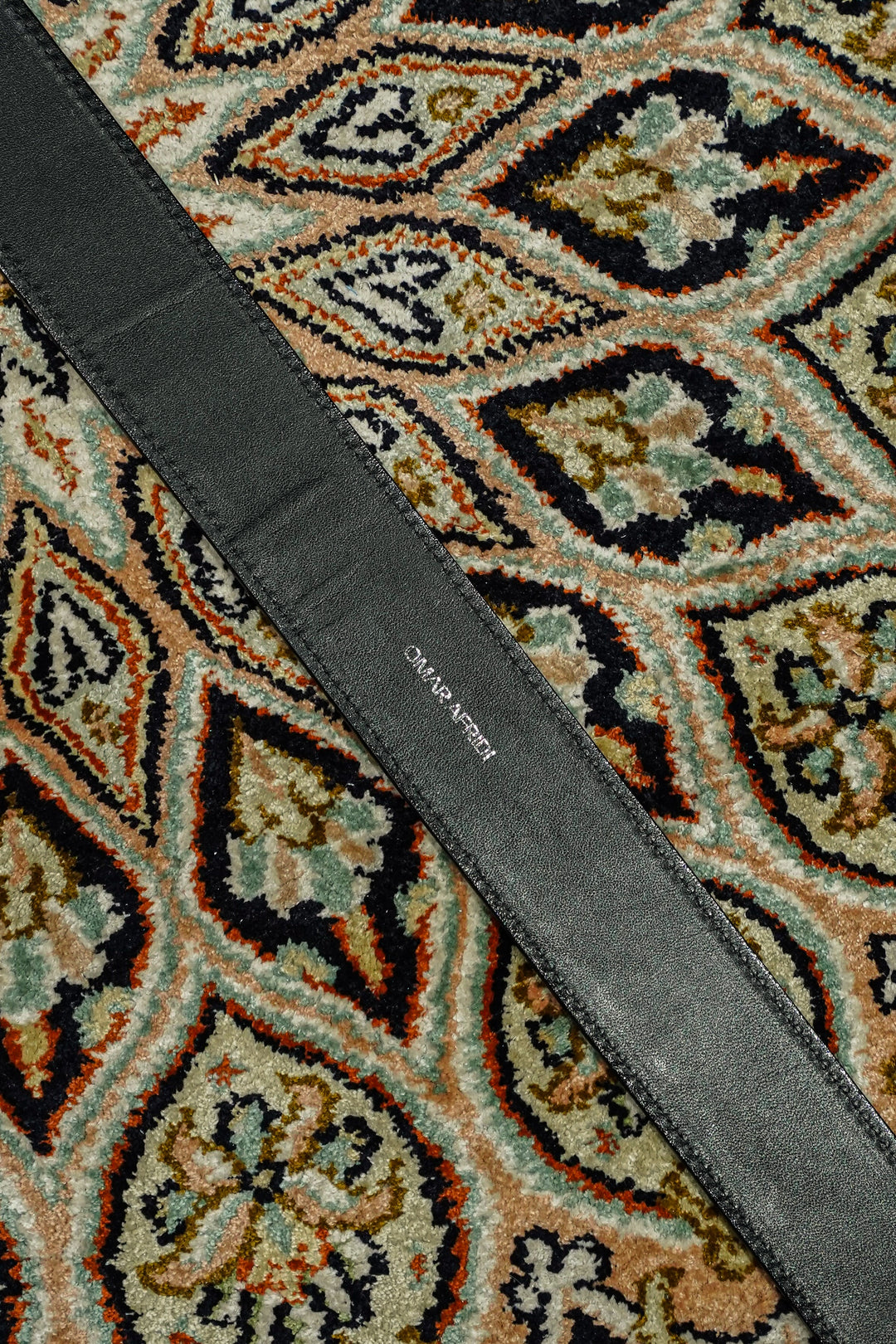 Omar Afridi(オマールアフリディ)26SSのEMBOSSED CROCODILE BELT(BROWN