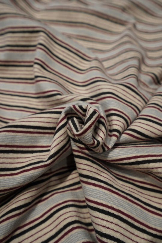 SUGARHILL(シュガーヒル)のSTRIPE LONG SLEEVE TEE(WINE STRIPE