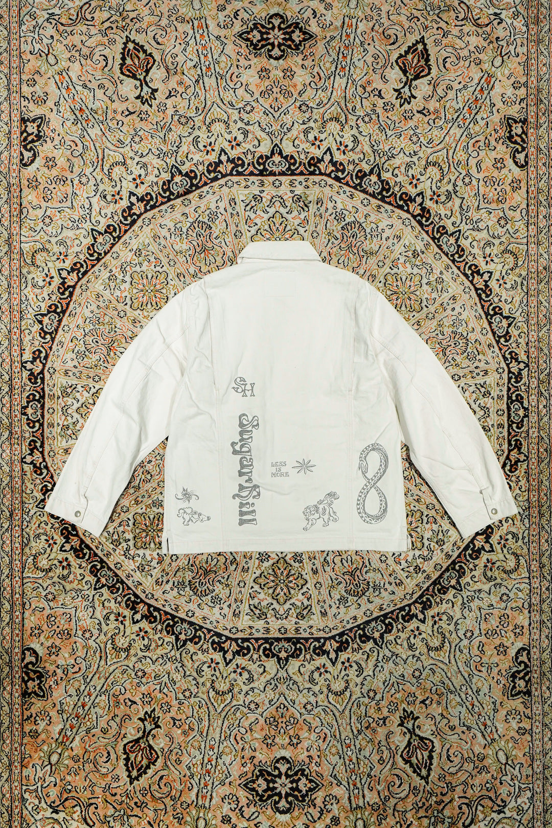 ジャケット・アウター SUGARHILL TATTOO FLASH PRINT POCKET JKT2 TATTOO FLASH PRINT POCKET DENIM JACKET(2 ECRU): SUGARHILL: MENS