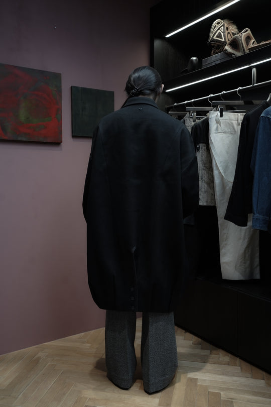 Omar Afridi(オマールアフリディ)25AWのBALOONED COCOON COAT(BLACK