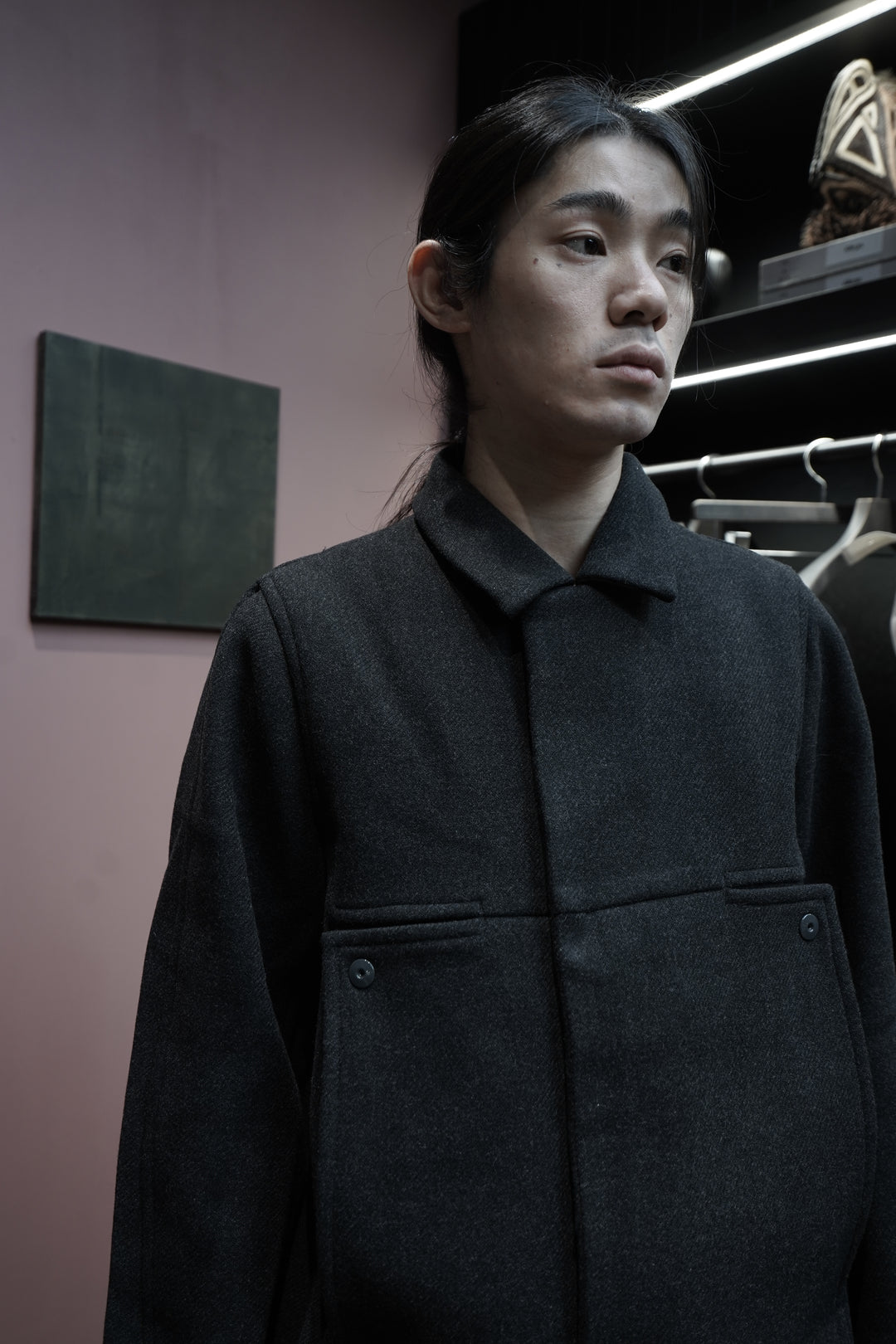Omar Afridi(オマールアフリディ)25AWのNOVA OVERCOAT(CHARCOAL GREY