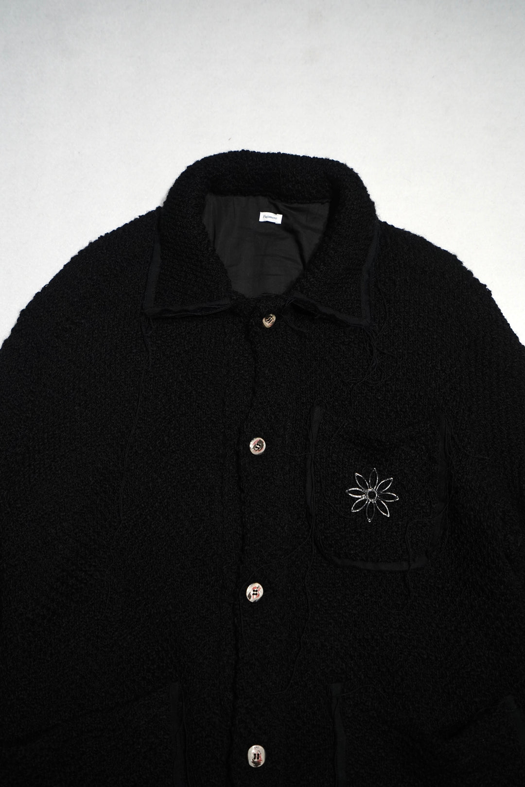 Fujimoto(フジモト)のBroken Knit Jacket(Black)(ジャケット)の通販