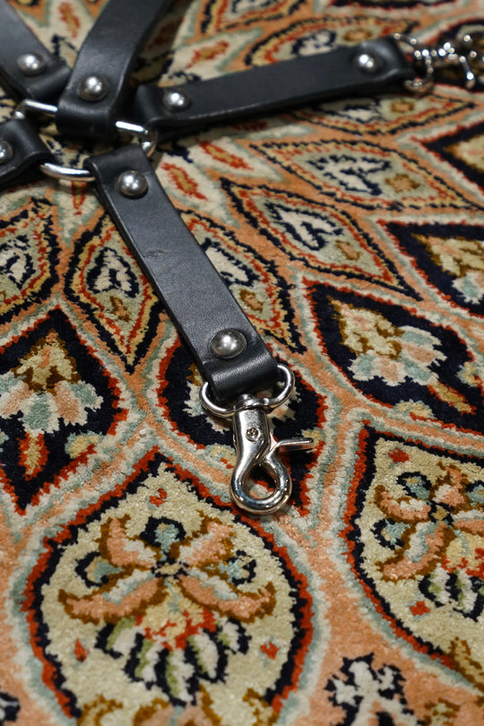 SUGARHILL(シュガーヒル)のHOGTIE LEATHER STRAP(BLACK)(キーチェーン