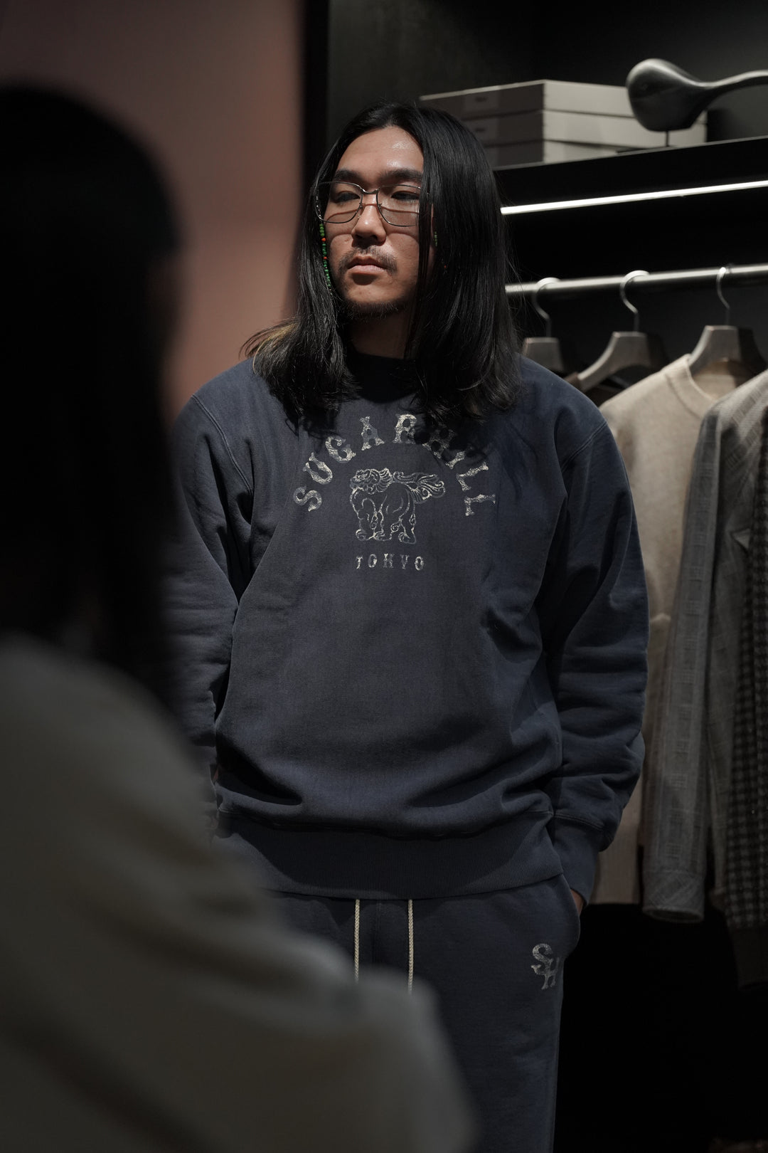 SUGARHILL(シュガーヒル)のLOGO PRINTED SWEATSHIRT(OLD NAVY