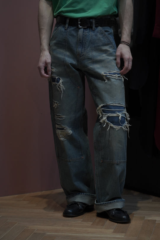 SUGARHILL(シュガーヒル)26SSのDISTRESSED MODERN DENIM PAINTER(FADED