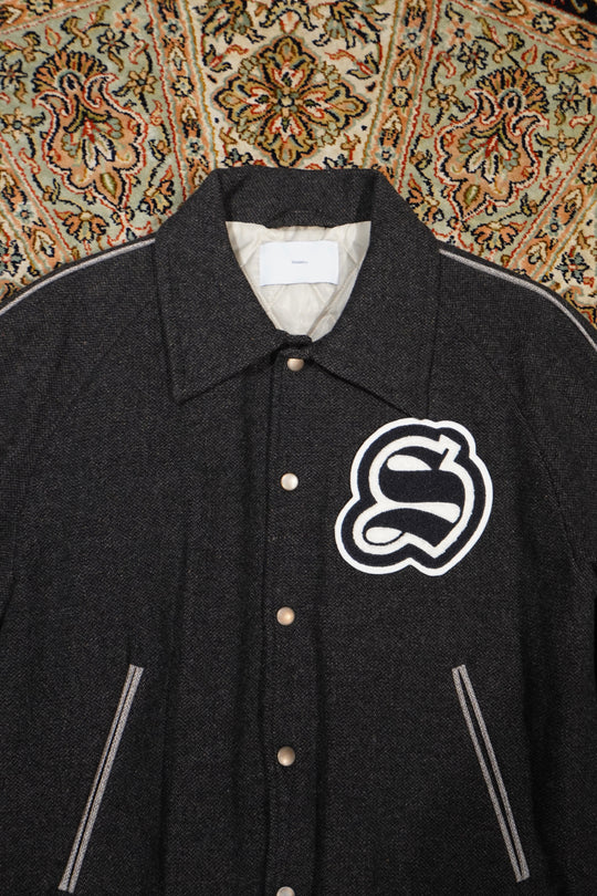 Melton Stadium Jacket (Heather Black) (Jacket) of Sugarhill Melton Stadium Jacket (Heather Black) (Jacket) of Sugarhill