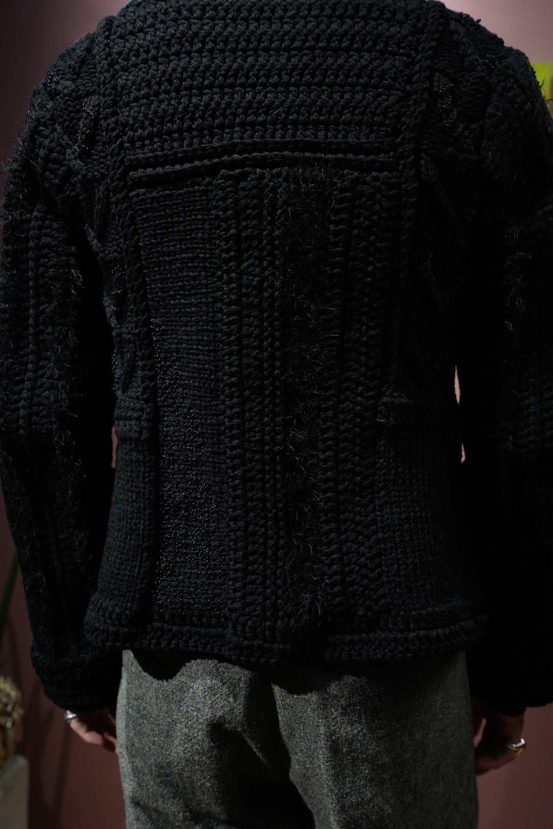 美品 24AW SARTO TYROLEAN JACKET ニット ジャケット SARTO(サルト)のTYROLEAN JACKEST (BLACK)(ニット)の通販 | CEDARWOOD