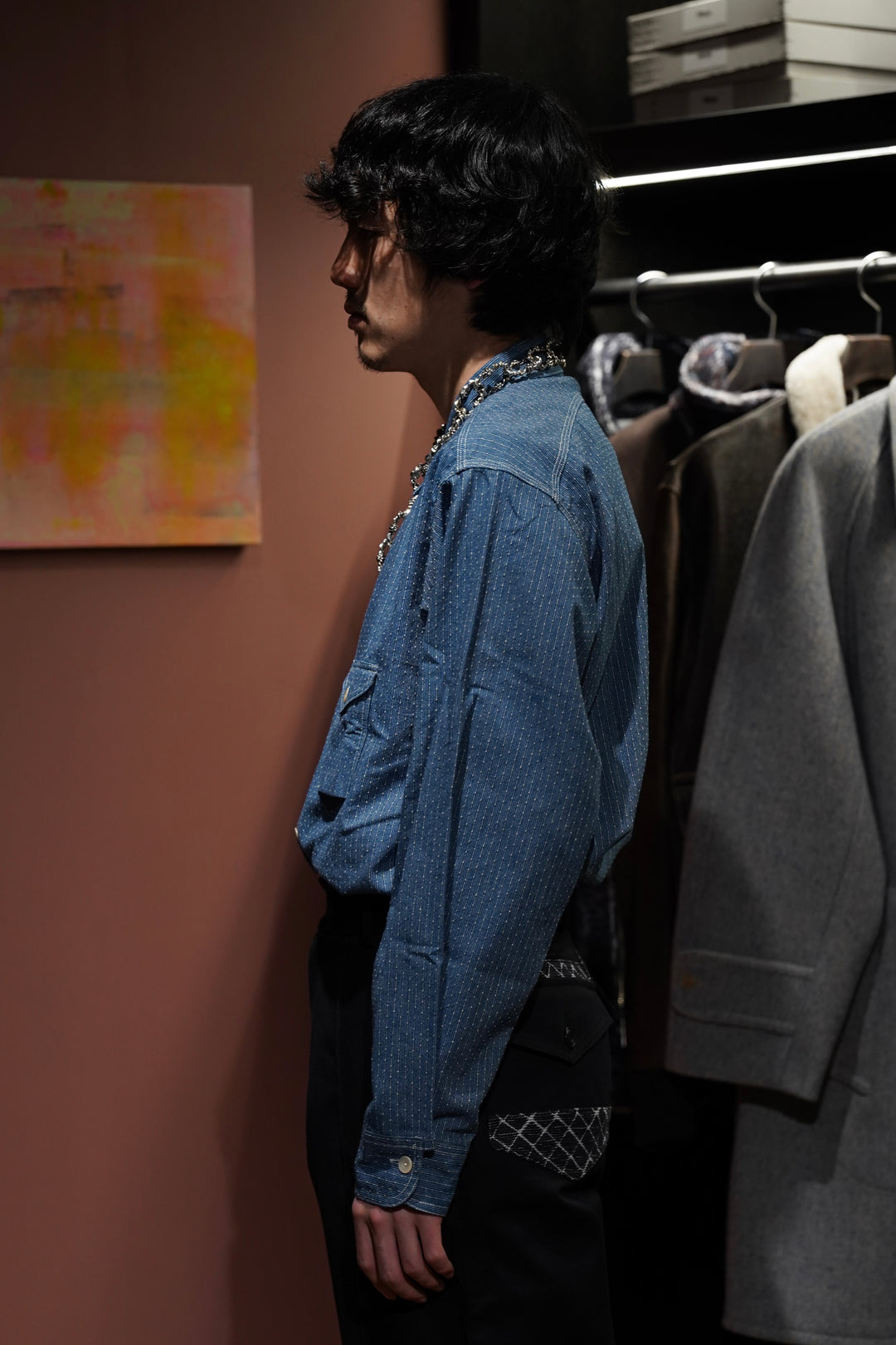 Taiga Takahashi(タイガタカハシ)のWORK SHIRT(INDIGO)(シャツ)の通販