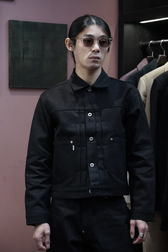 SUGARHILL(シュガーヒル)25AWのTWISTED HEATHER DENIM JACKET(BLUE x