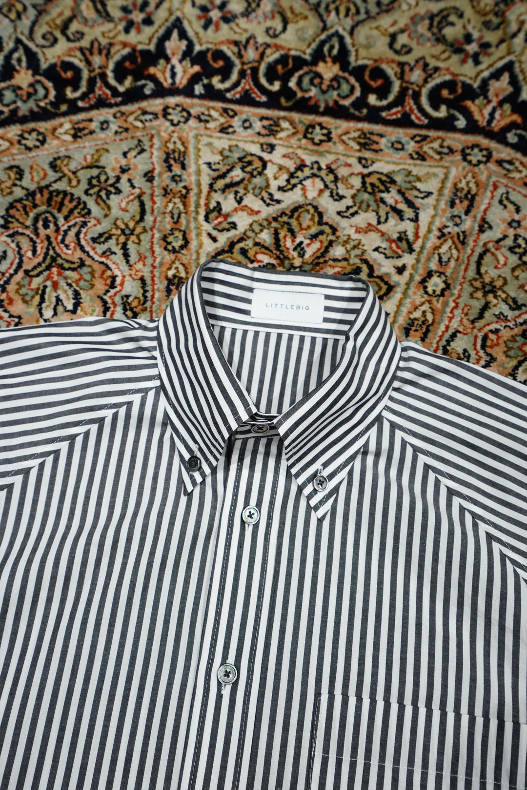 LITTLEBIG(リトルビッグ)のRaglan Stripe B.D SH(Black)(シャツ)の通販