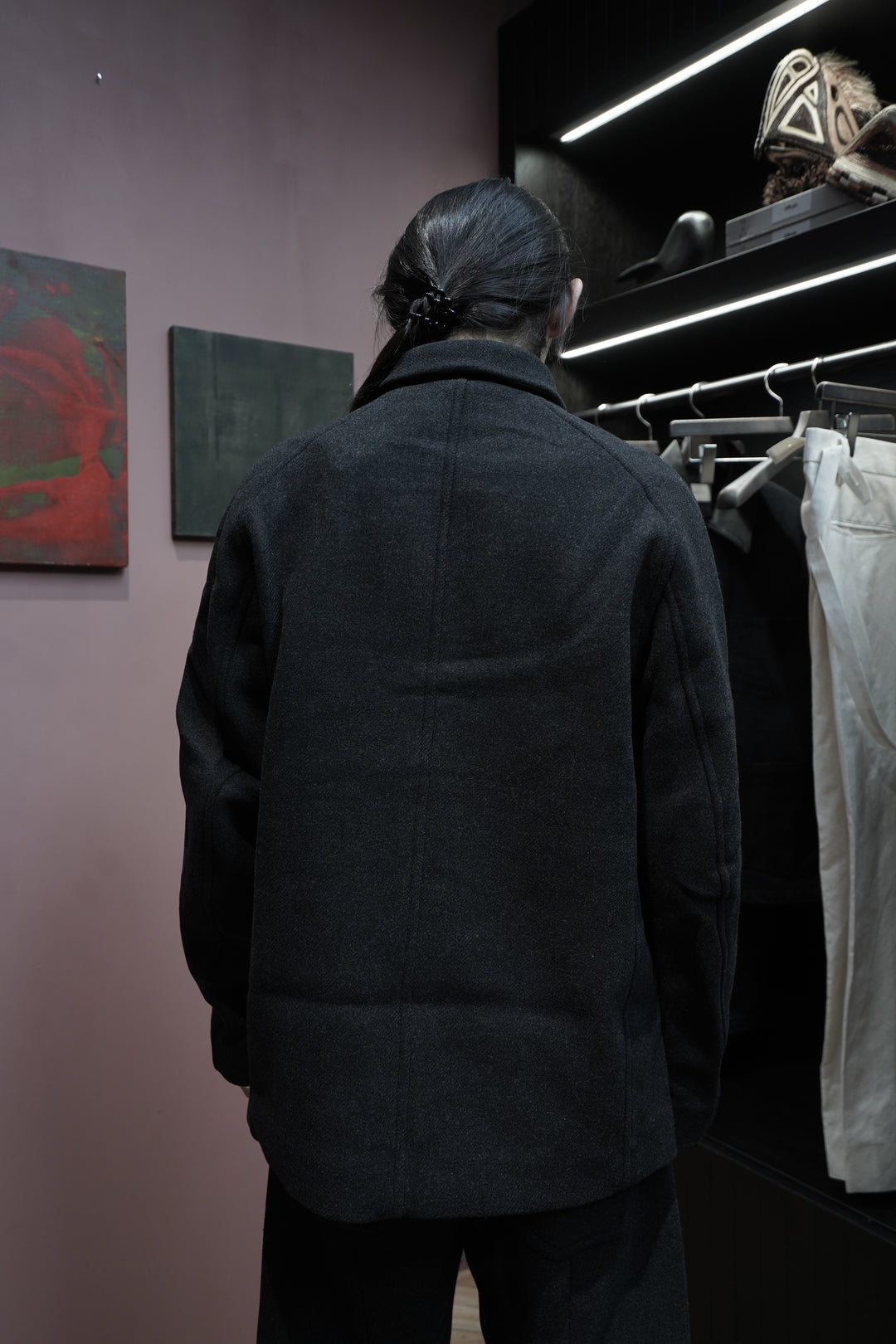 Omar Afridi(オマールアフリディ)25AWのNOVA OVERCOAT(CHARCOAL GREY