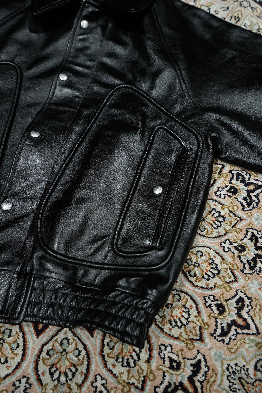 SUGARHILL(シュガーヒル)26SSのSHRINK BOMBER JACKET(BLACK SHRINK