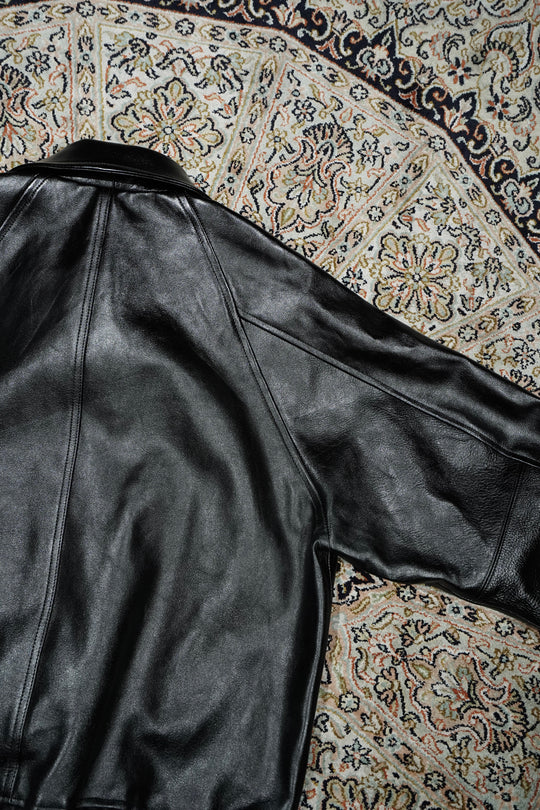 SUGARHILL(シュガーヒル)26SSのSHRINK BOMBER JACKET(BLACK SHRINK