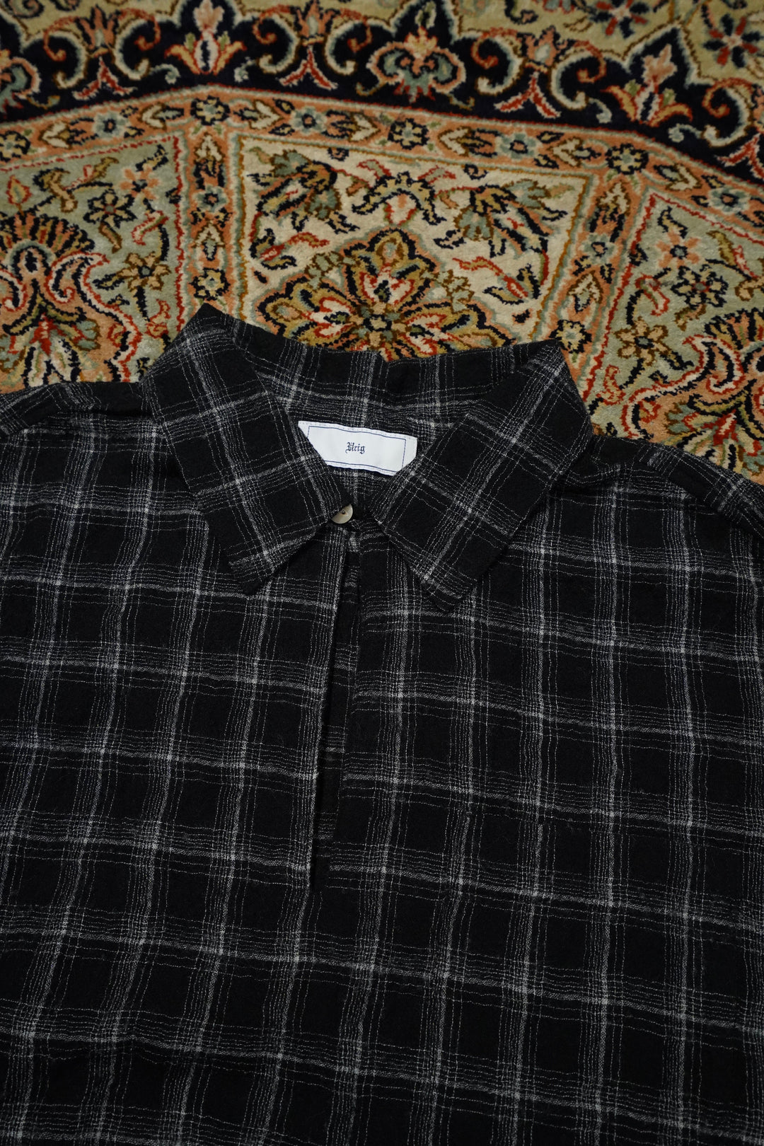 Urig(ウーリッヒ)のGAUZE WOOL SKIPPER SHIRT(CHECK)(シャツ)の通販 