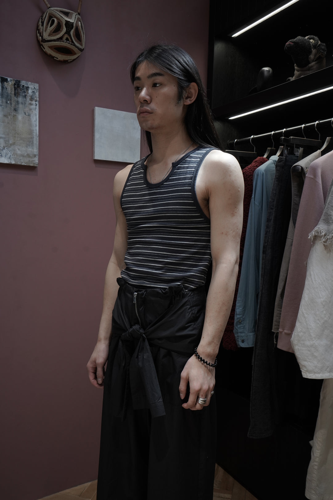 SUGARHILL(シュガーヒル)2025SSのSTRIPE TIGHT TANK TOP(DARK NAVY 