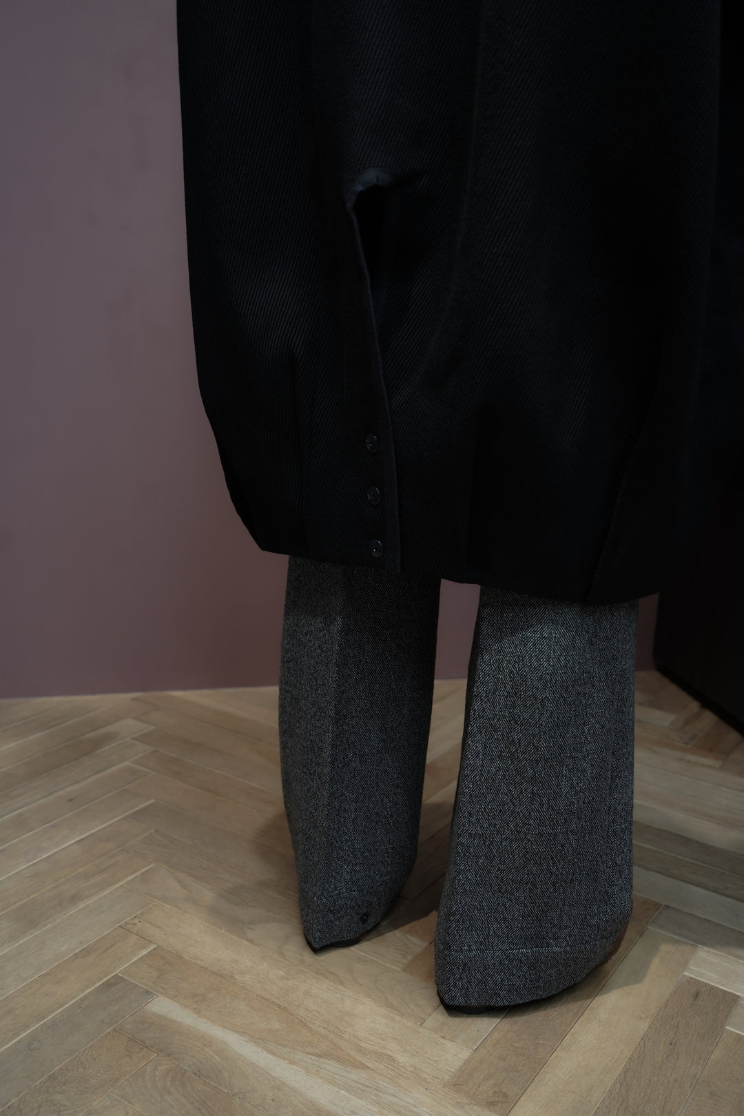 Omar Afridi(オマールアフリディ)25AWのBALOONED COCOON COAT(BLACK