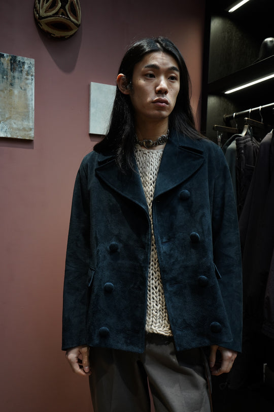 SUGARHILL(シュガーヒル)25AWのSUEDE LEATHER BLOUSON(DARK NAVY