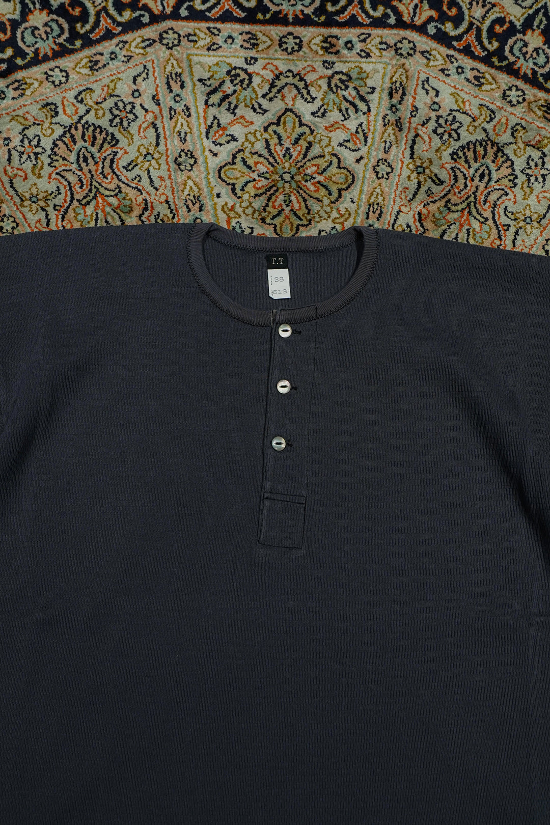 トップス T.T Taiga Takahashi HENRY NECK SHIRT Taiga Takahashi(タイガタカハシ)2026SSの HENRY NECK SHIRT (CHARCOAL